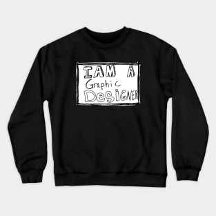 Graphic design but with white Crewneck Sweatshirt